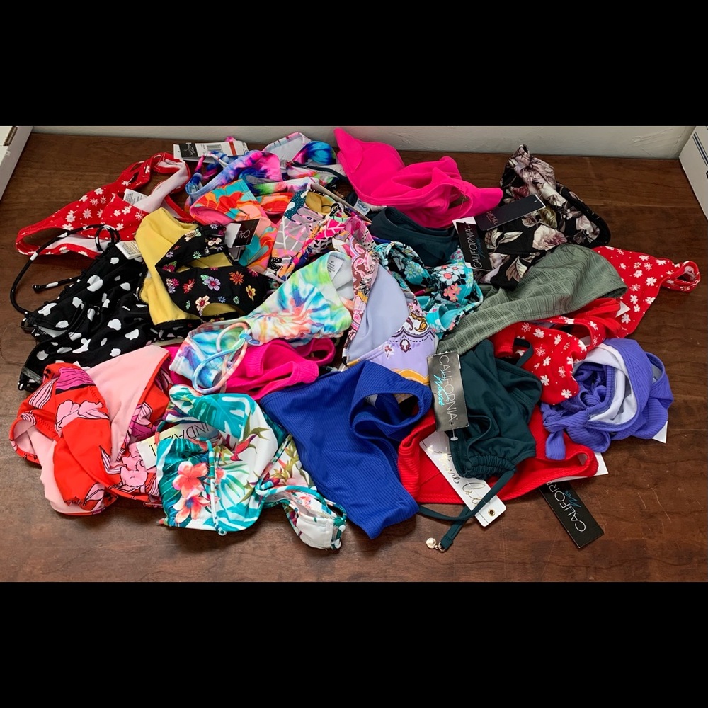 Reseller Lot 30 Swimwear Tops Bottoms